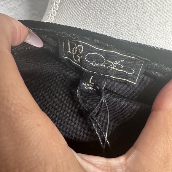 DG2 Diane Gilman Large Black Velvet top - Picture 8 of 9